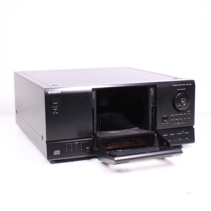 Sony CDP-CX153 100-Disc CD Player Changer Carousel w/ Timer Play and Optical Output (1995)-CD Players & Recorders-SpenCertified-vintage-refurbished-electronics