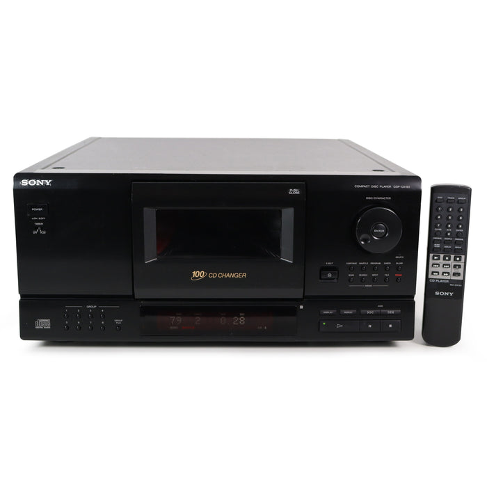 Sony CDP-CX153 100-Disc CD Changer Carousel Vintage Old School Design w/ Timer Play-Electronics-SpenCertified-refurbished-vintage-electonics