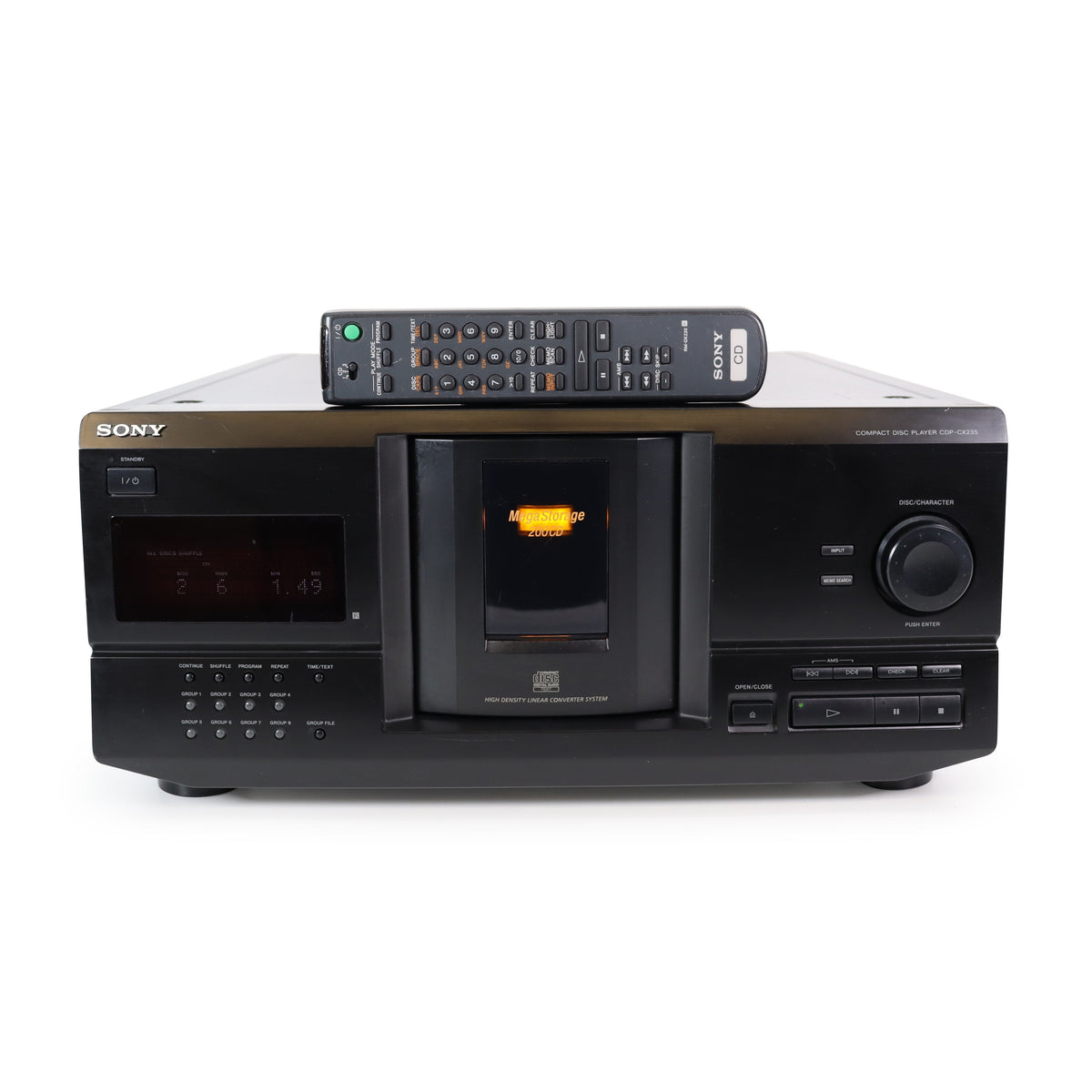 SONY CDプレーヤー コンポ Sony CDP-CX255 Mega Storage 200 Disc CD Player Changer Tested w