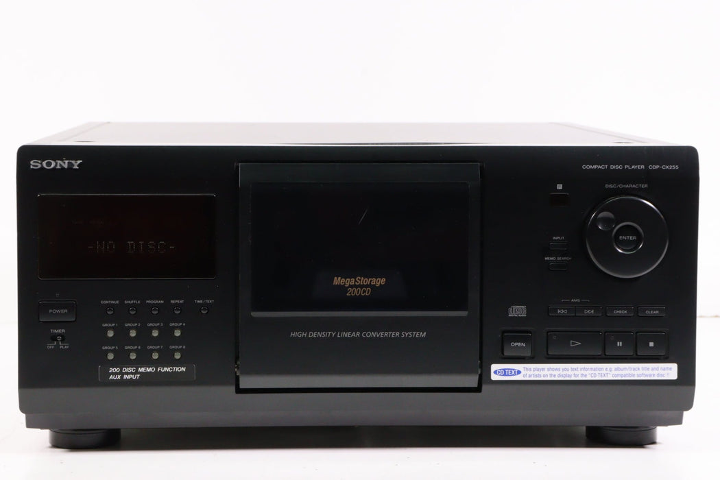 Sony CDP-CX255 200-Disc Home Stereo CD Player Changer-CD Players & Recorders-SpenCertified-vintage-refurbished-electronics