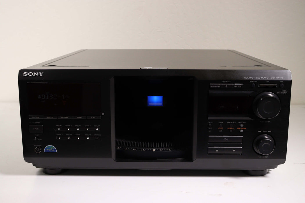 Sony CDP-CX400 400 CD Disc Carousel Changer Compact Disc Player-Electronics-SpenCertified-vintage-refurbished-electronics