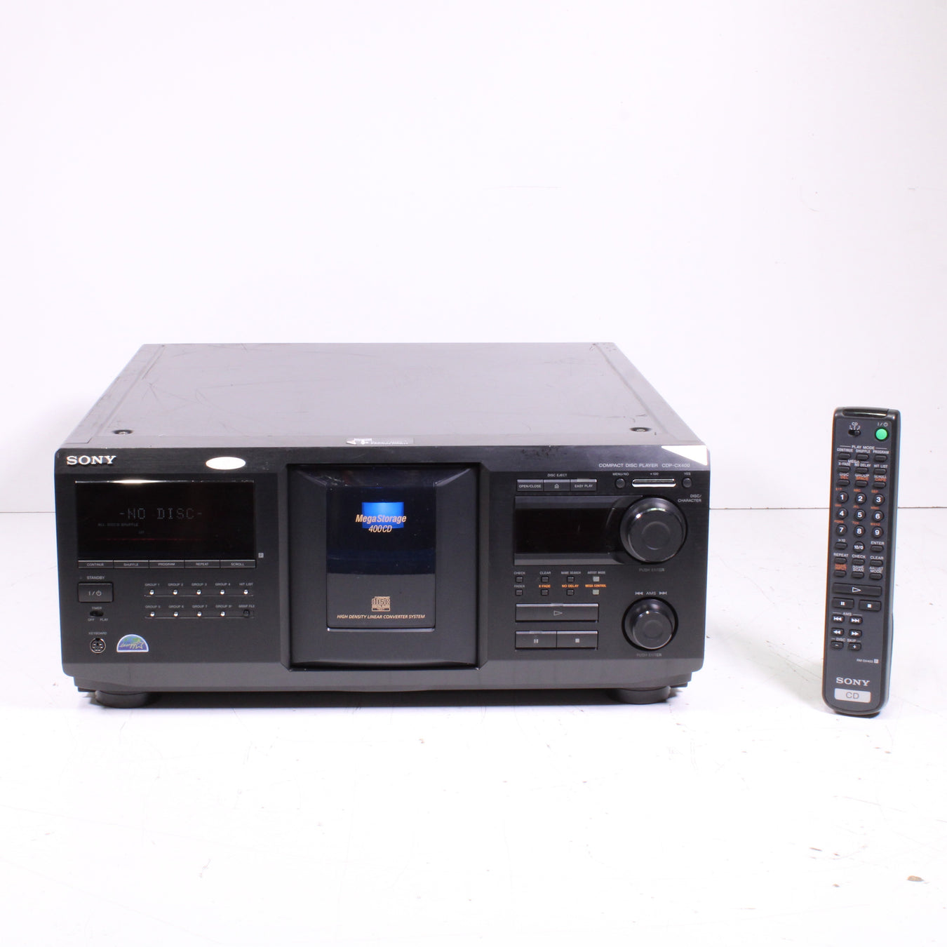 Sony CDP-CX400 400-Disc CD Carousel Changer Mega Compact Disc Player Jukebox-Electronics-SpenCertified-vintage-refurbished-electronics