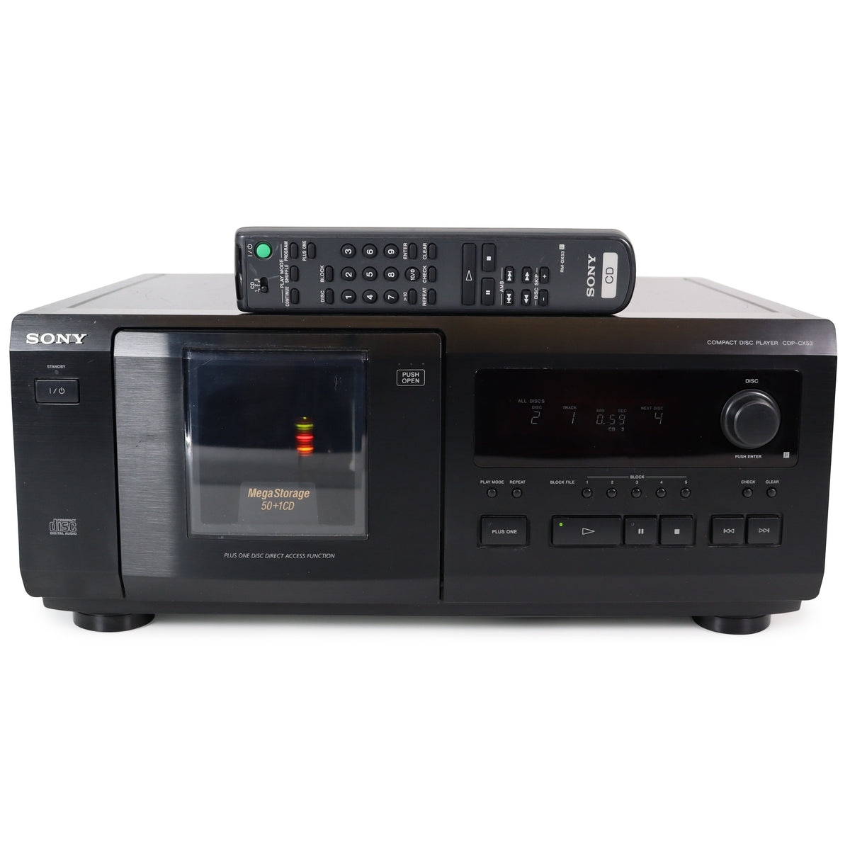 Sony CDP-CX53 | 50-Disc CD Changer, Refurbished — SpenCertified