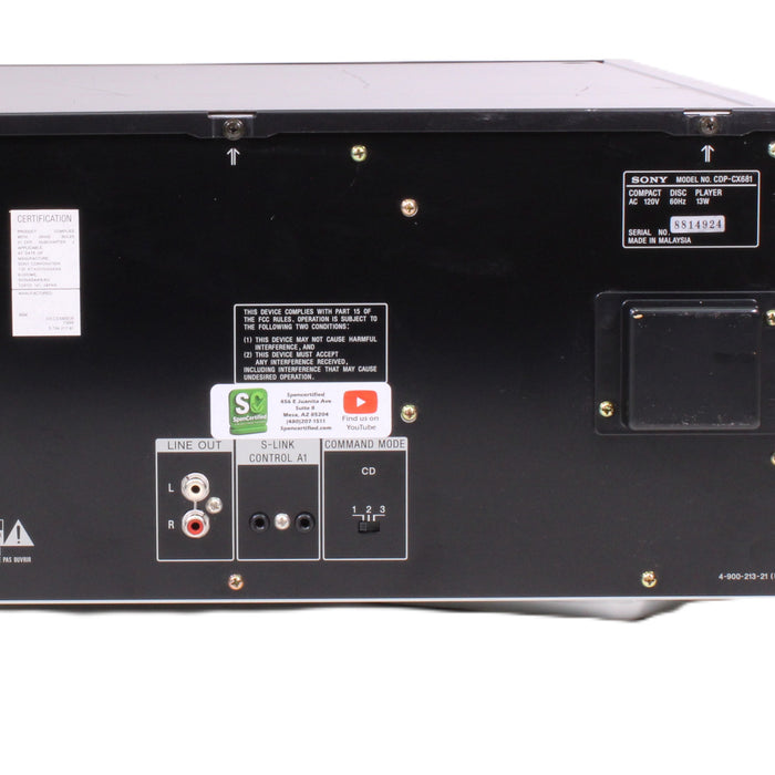 Sony CDP-CX681 MegaStorage 200-Disc CD Changer JOG Dial-Electronics-SpenCertified-vintage-refurbished-electronics