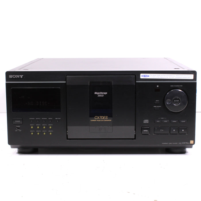 Sony CDP-CX70ES 200-Disc CD Change File-Type Jukebox with CD Text (1998)-CD Players & Recorders-SpenCertified-vintage-refurbished-electronics