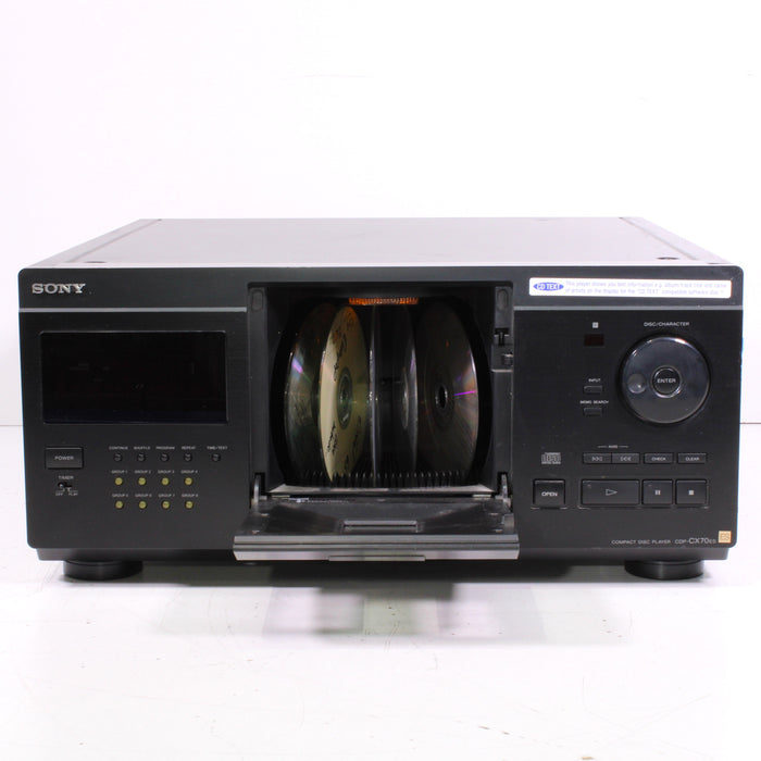 Sony CDP-CX70ES 200-Disc CD Change File-Type Jukebox with CD Text (1998)-CD Players & Recorders-SpenCertified-vintage-refurbished-electronics