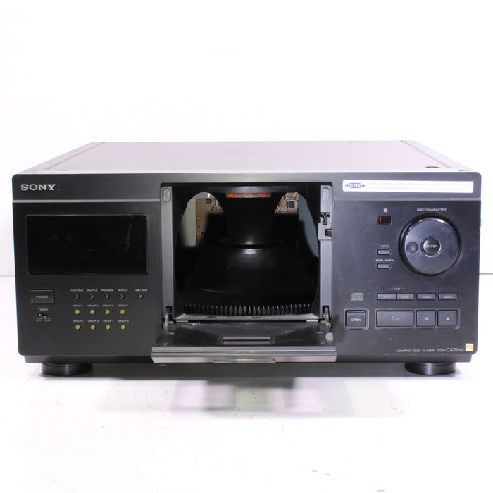 Sony CDP-CX70ES 200-Disc CD Change File-Type Jukebox with CD Text (1998)-CD Players & Recorders-SpenCertified-vintage-refurbished-electronics
