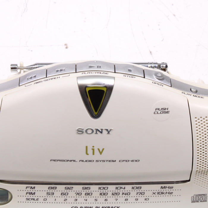 Sony CFD-E10 Portable CD Professional Radio System (2002)-CD Players & Recorders-SpenCertified-vintage-refurbished-electronics