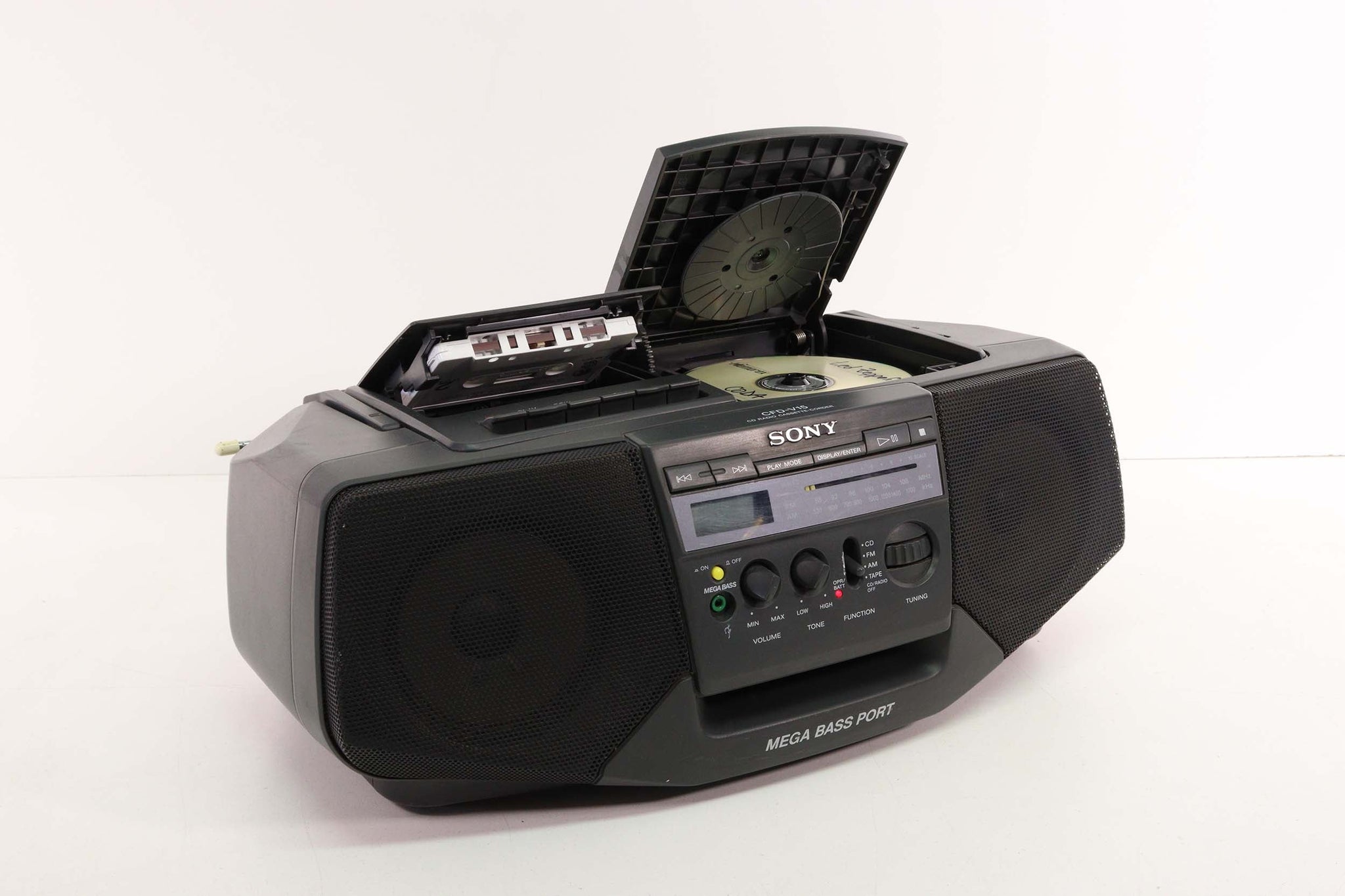 Sony Cfd V15 Cd Player Radio Cassette Corder Portable Boombox 9369