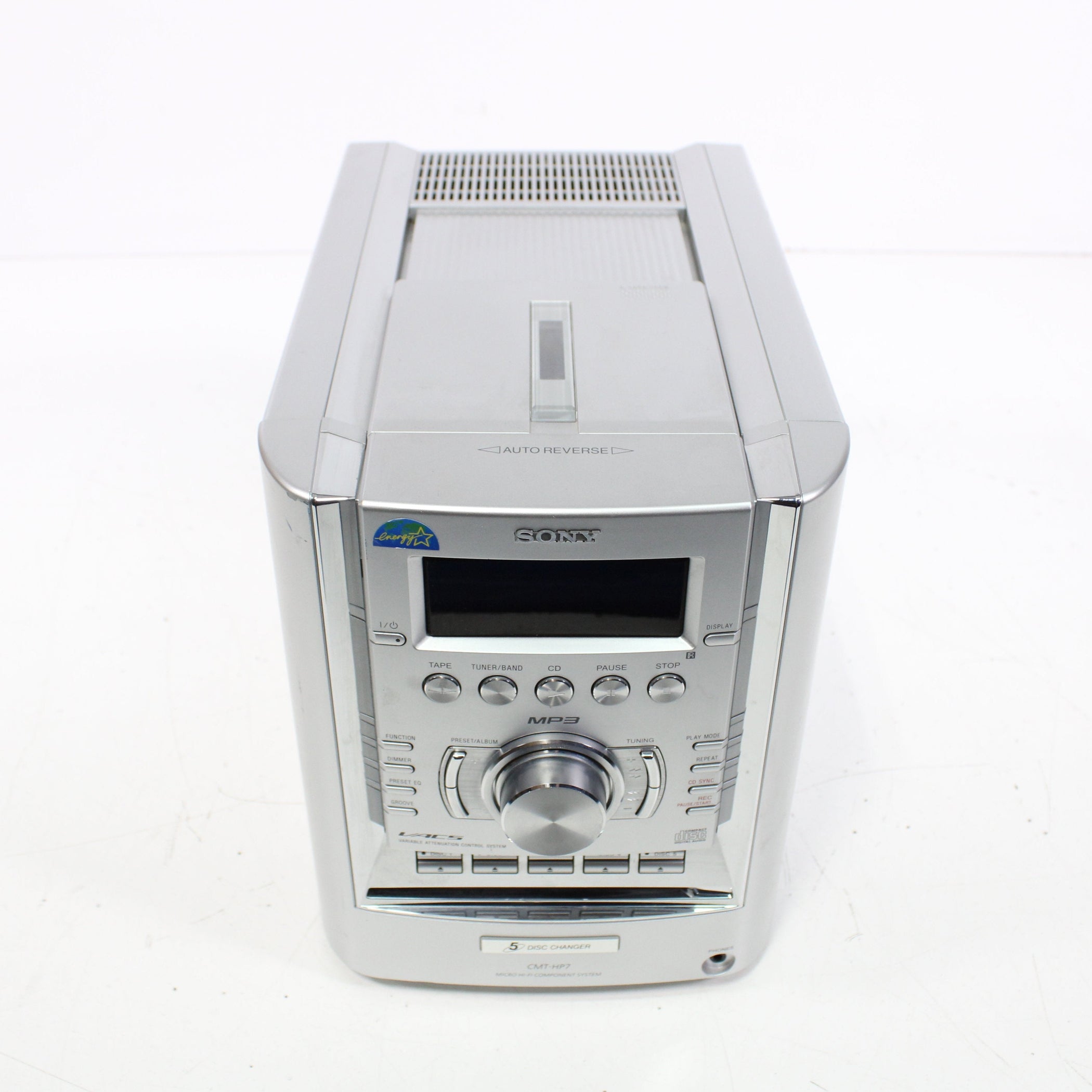 Sony CMT-HP7 Micro Hi-Fi Component System 5-CD Changer Cassette Player ...