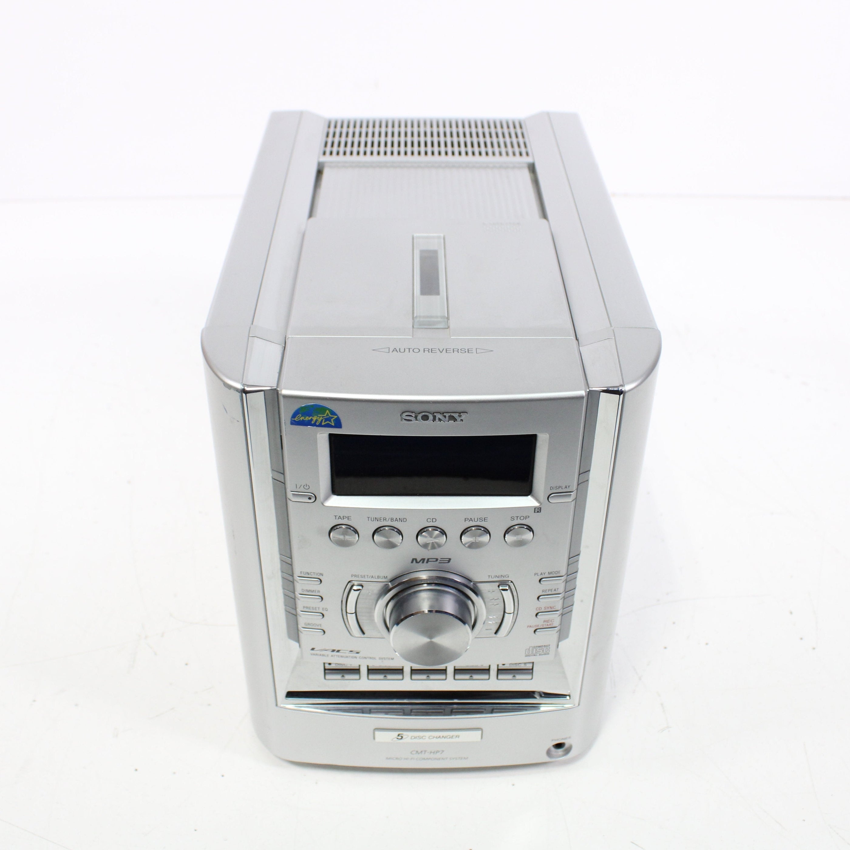 Sony CMT-HP7 Micro Hi-Fi Component System 5-CD Changer Cassette Player ...
