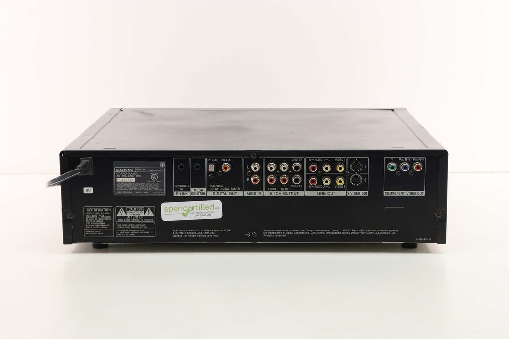 Sony DVP-C650D 5-Disc Carousel DVD/CD/Video CD Changer-Electronics-SpenCertified-vintage-refurbished-electronics