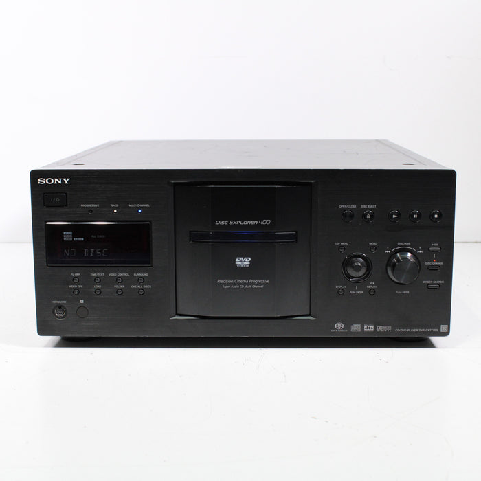 Sony DVP-CX777ES 400-Disc DVD Player Mega Changer-DVD & Blu-ray Players-SpenCertified-Black-vintage-refurbished-electronics