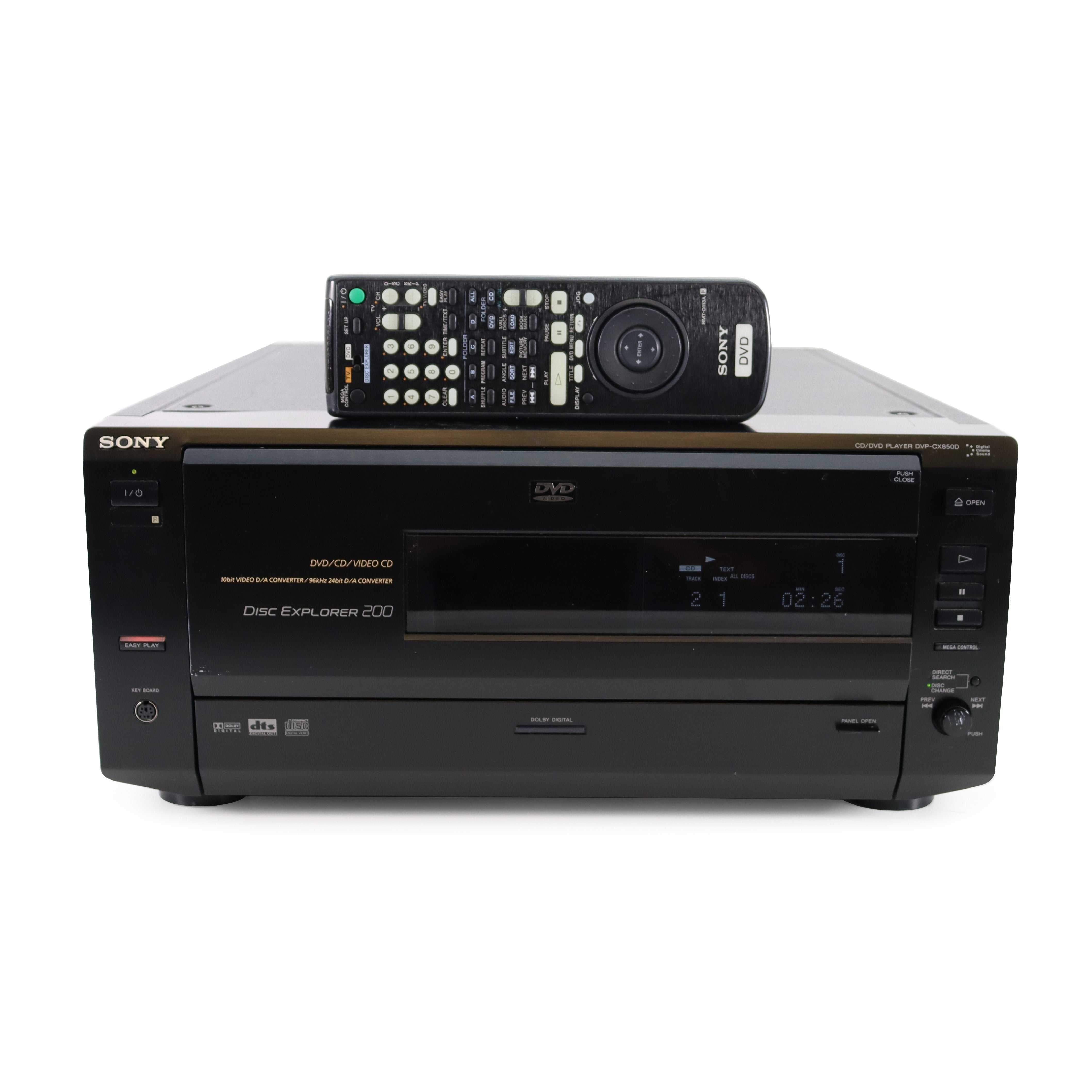 Sony DVP-CX850D 200 Disc Explorer DVD CD Changer Player