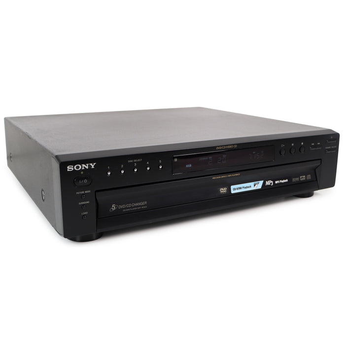 Sony DVP-NC615 5-Disc DVD/CD/Video CD Changer Black or Silver with MP3 Playback Dolby Digital Audio-Electronics-SpenCertified-refurbished-vintage-electonics