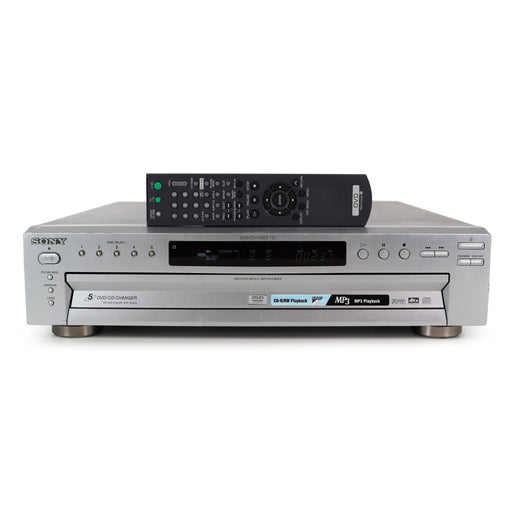 Sony DVP-NC615 5-Disc DVD/CD/Video CD Changer Black or Silver with MP3 Playback Dolby Digital Audio-Electronics-SpenCertified-Silver-refurbished-vintage-electonics