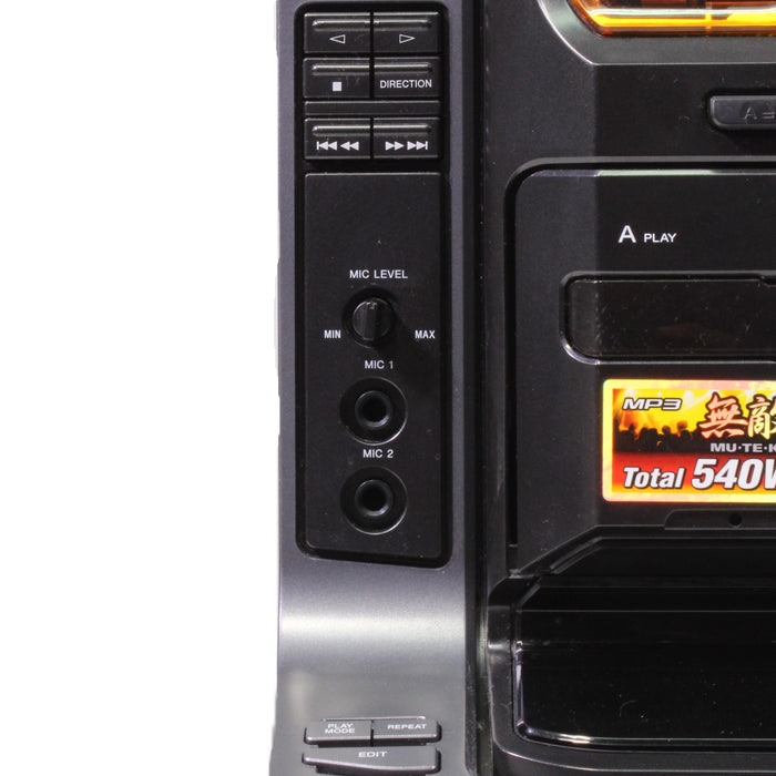 Sony HCD-ZX6 5-Disc CD Changer Dual Cassette AM/FM Stereo System with Phono (2007)-CD Players & Recorders-SpenCertified-vintage-refurbished-electronics