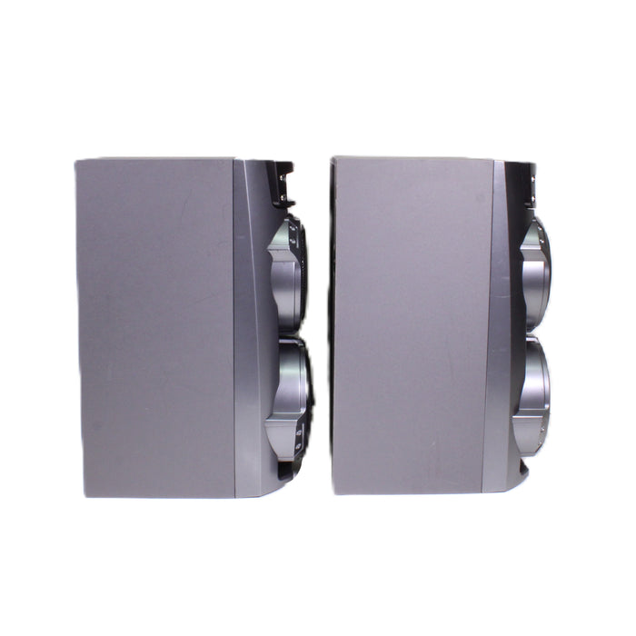 Sony HCD-ZX6 and SS-ZX6 5-Disc CD Changer Dual Cassette Speaker AM/FM Stereo System-CD Players & Recorders-SpenCertified-vintage-refurbished-electronics
