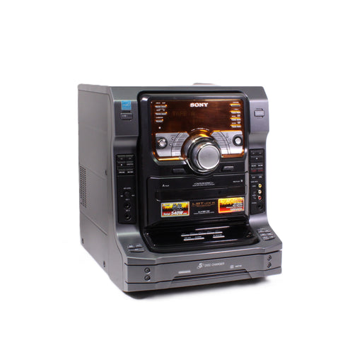 Sony HCD-ZX6 5-Disc CD Changer Dual Cassette AM/FM Stereo System with Phono (2007)-CD Players & Recorders-SpenCertified-vintage-refurbished-electronics