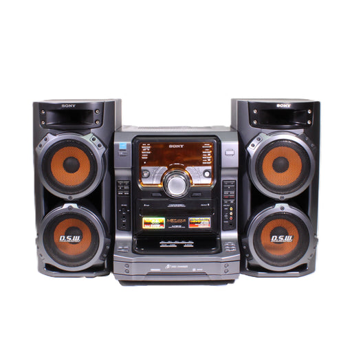Sony HCD-ZX6 and SS-ZX6 5-Disc CD Changer Dual Cassette Speaker AM/FM Stereo System-CD Players & Recorders-SpenCertified-vintage-refurbished-electronics