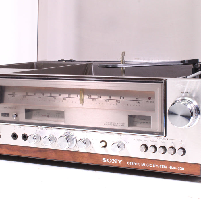 Sony HMK-339 Stereo System Turntable Cassette Receiver Full System Vintage Hi-Fi-Turntables & Record Players-SpenCertified-vintage-refurbished-electronics