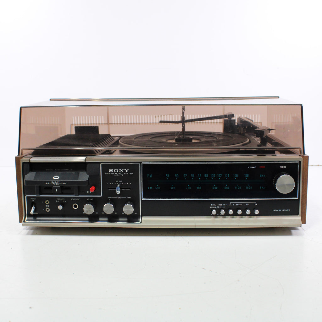 Sony HP-179 Stereo Music System AM FM Cassette Turntable