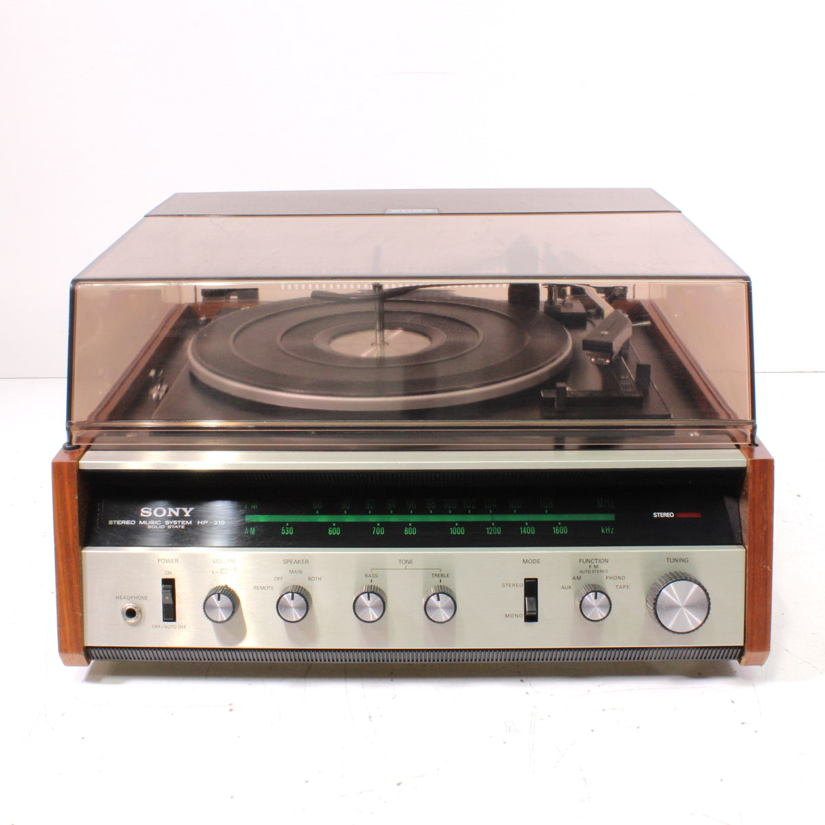 Sony HP-210 Vintage Stereo Music System 4-Speed Turntable AM FM Radio ...