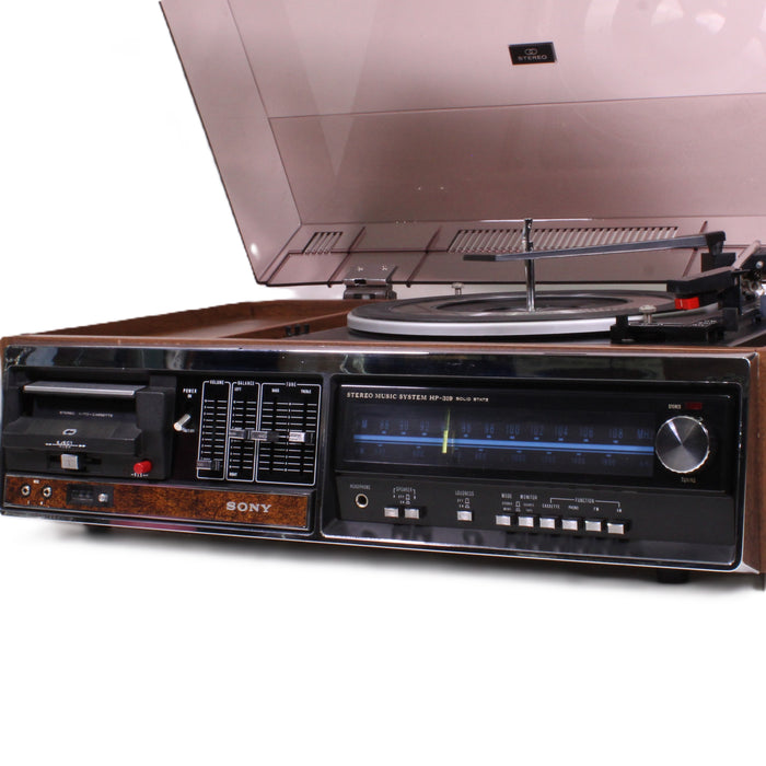 Sony HP-319 Stereo Music System BSR Turntable Cassette AM/FM Receiver (AS-IS)-Turntables & Record Players-SpenCertified-vintage-refurbished-electronics