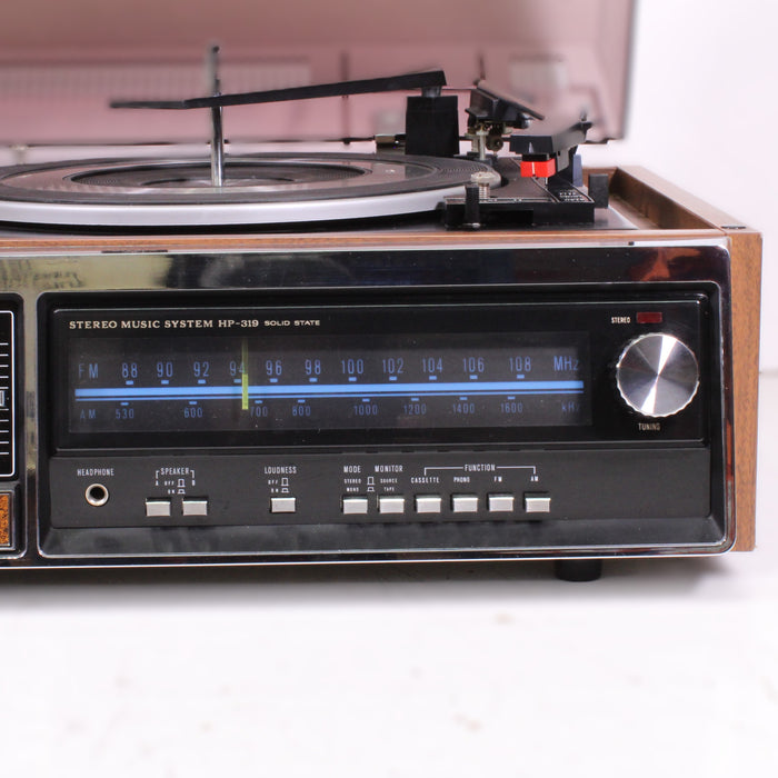 Sony HP-319 Stereo Music System BSR Turntable Cassette AM/FM Receiver (AS-IS)-Turntables & Record Players-SpenCertified-vintage-refurbished-electronics