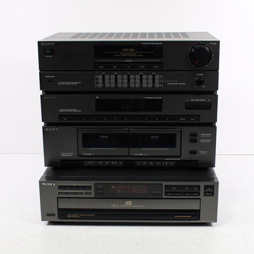 Sony HST-221 Hi-Fidelity Stereo Component System with CDP-C221-Audio Components-SpenCertified-Complete Set-vintage-refurbished-electronics