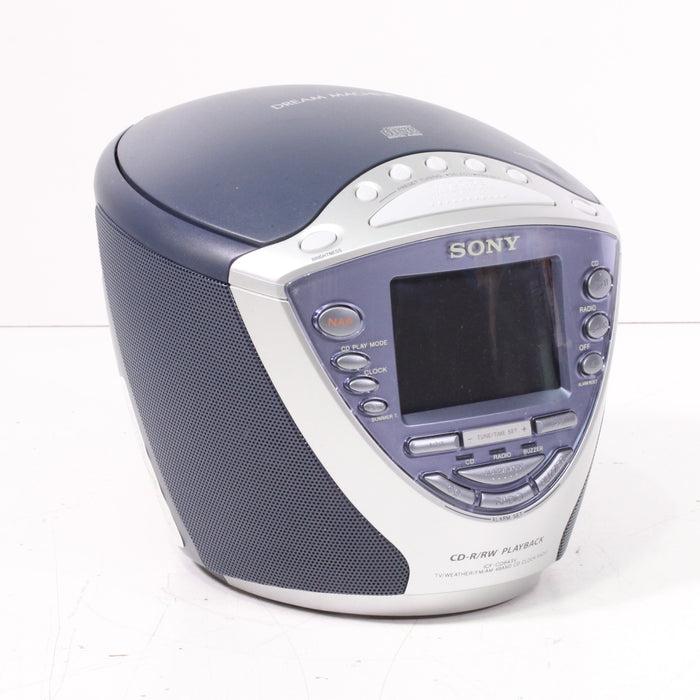 Sony ICF-CD843V Dream Machine TV/Weather/FM/AM CD Clock Radio with Digital Tuner-Audio Components-SpenCertified-vintage-refurbished-electronics