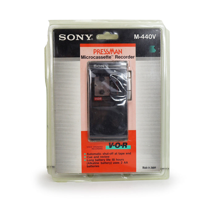 Sony M-440V Pressman Micro-cassette Recorder-Electronics-SpenCertified-refurbished-vintage-electonics