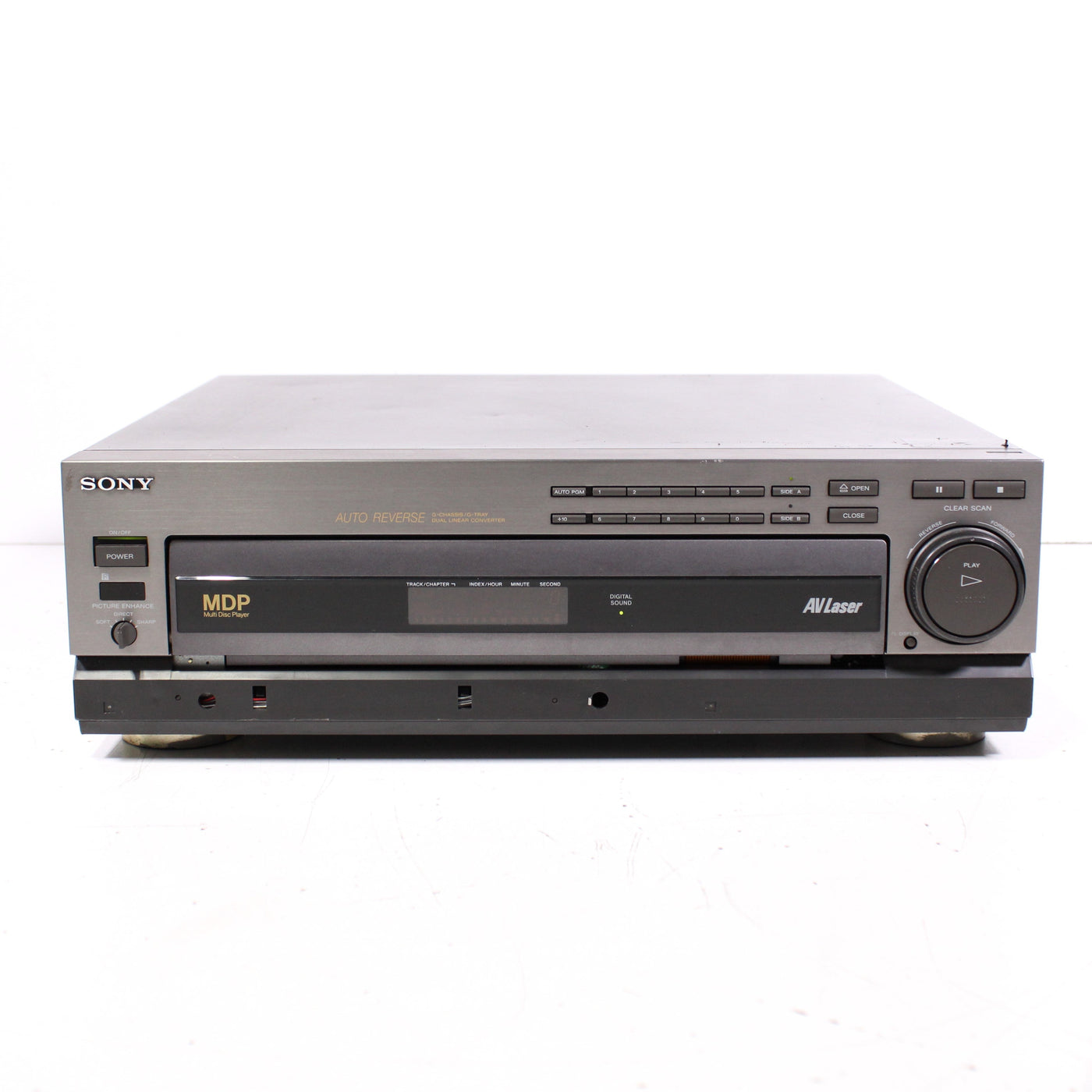 Sony MDP-605 CD CDV LD LaserDisc Player Auto Reverse (1992) — SpenCertified