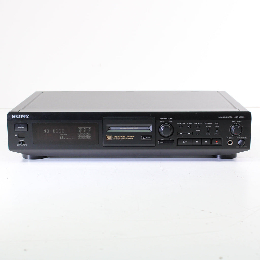 Minidisc Recorder Machine Sony MDS-JE500 MiniDisc Deck Auto Loading Mechanism (1996)