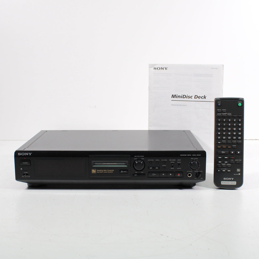 Minidisc Recorder Machine Sony MDS-JE500 MiniDisc Deck Auto Loading Mechanism (1996)
