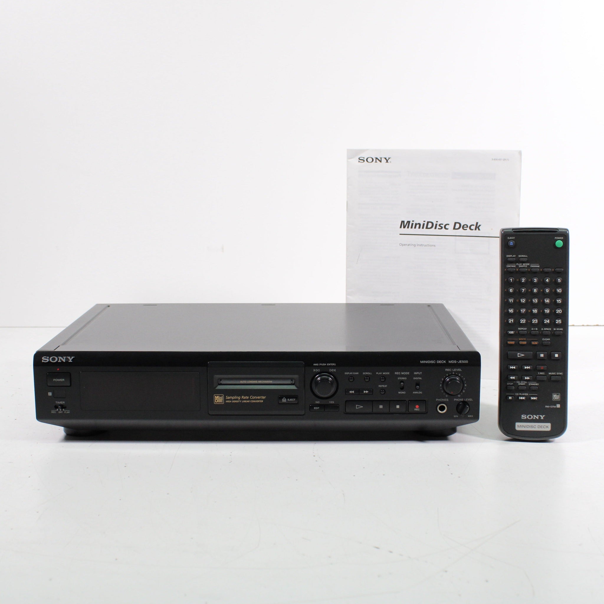 Sony - MDS-JA20ES - MiniDisc Deck - ES-Series Sony - MDS-JA20ES - MiniDisc Deck - ES-Series