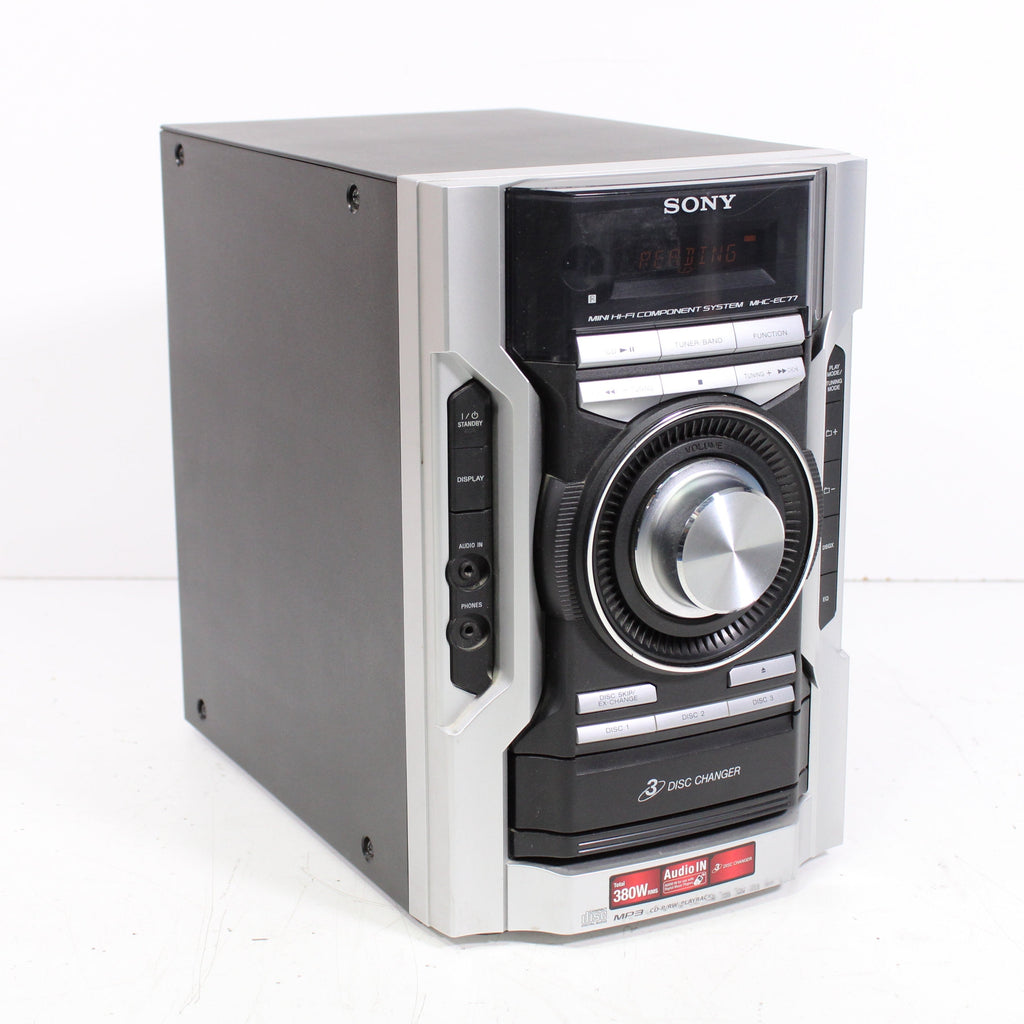 Sony MHC-EC77 Mini Hi-Fi Component System 3-Disc CD Changer (NO REMOTE