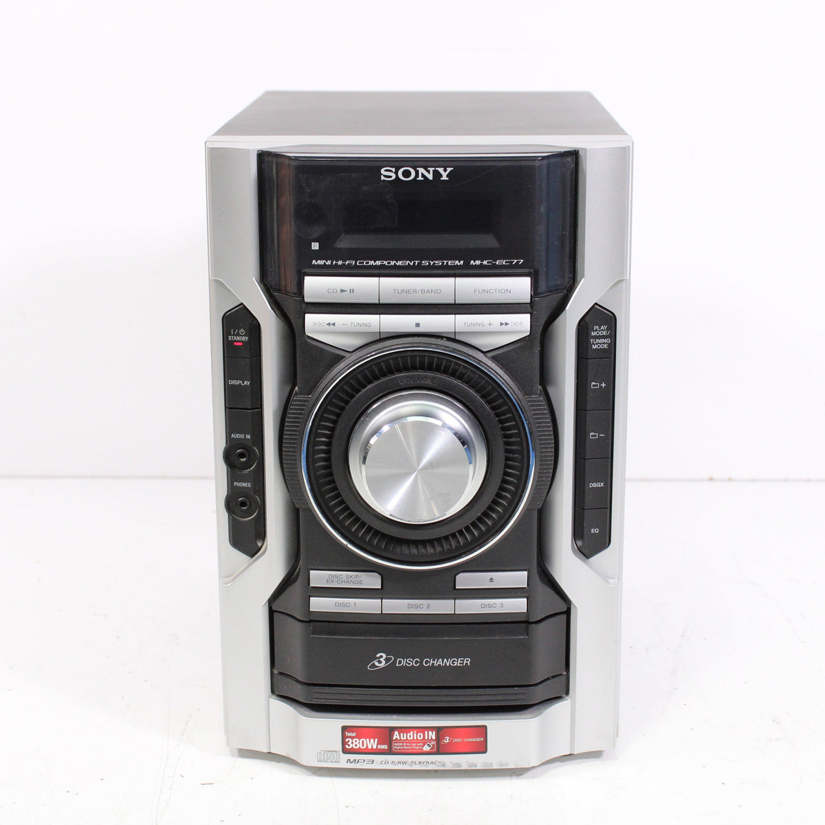 Sony MHC-EC77 Mini Hi-Fi Component System 3-Disc CD Changer (NO REMOTE ...
