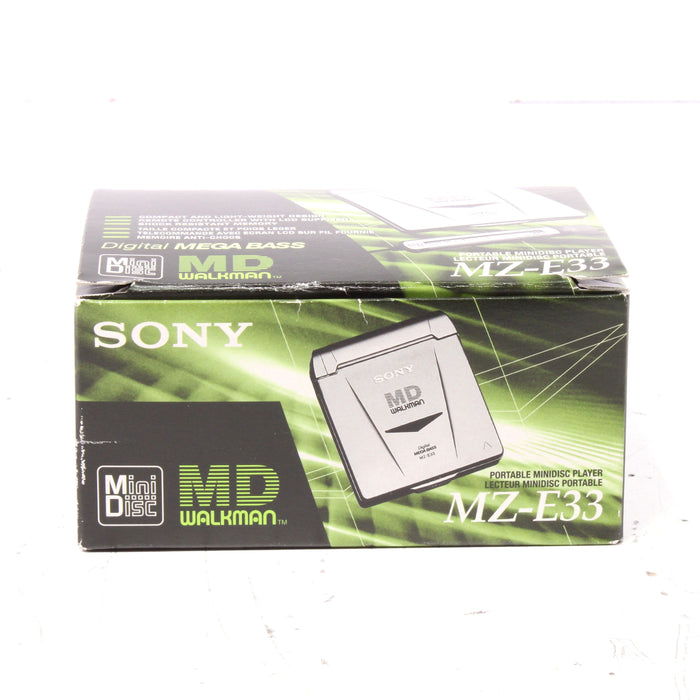 Sony MZ-E33 Portable MiniDisc Walkman Bundle w/ Box, Case & Discs (1998)-MiniDisc Players & Recorders-SpenCertified-vintage-refurbished-electronics