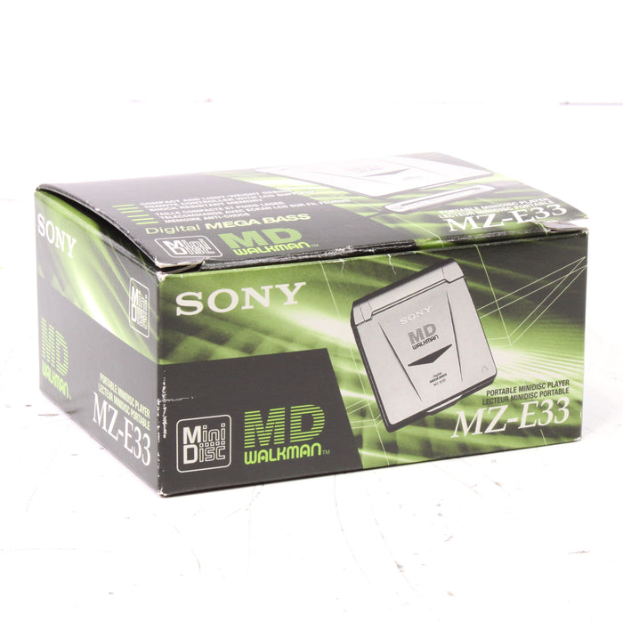 Sony MZ-E33 Portable MiniDisc Walkman Bundle w/ Box, Case & Discs (1998)-MiniDisc Players & Recorders-SpenCertified-vintage-refurbished-electronics