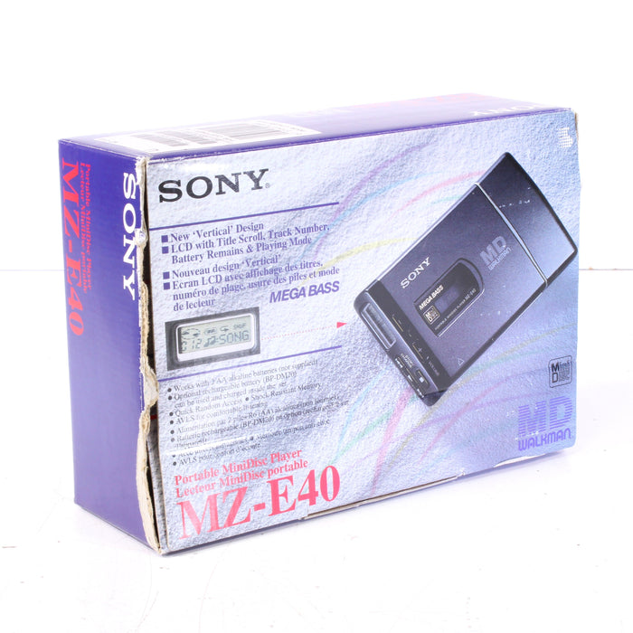 Sony MZ-E40 Portable MiniDisc Player Personal MD Walkman (Full Set) (1997)-MiniDisc Players & Recorders-SpenCertified-vintage-refurbished-electronics