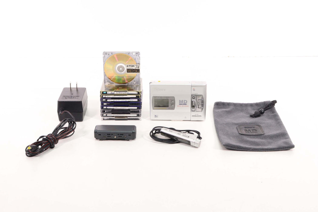 SONY MZ-R50 Portable Minidisc Recorder (Full Set)-MiniDisc Players & Recorders-SpenCertified-vintage-refurbished-electronics