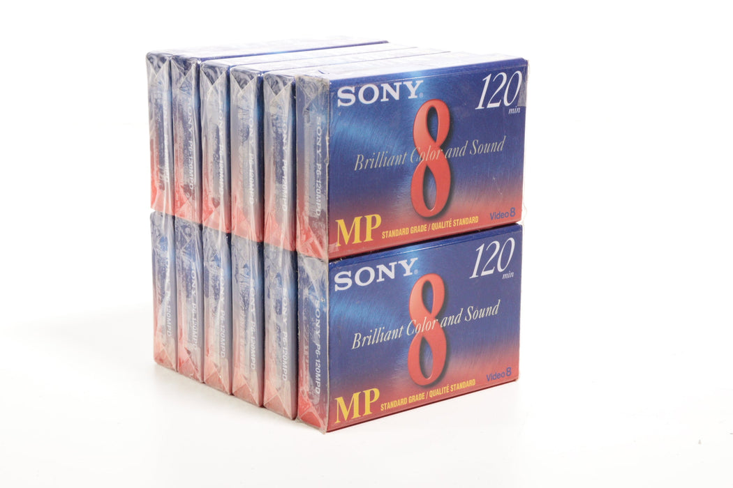 Sony P6-120MP 8mm Video Cassette Tape Pack of 6-Camera Tape-SpenCertified-vintage-refurbished-electronics