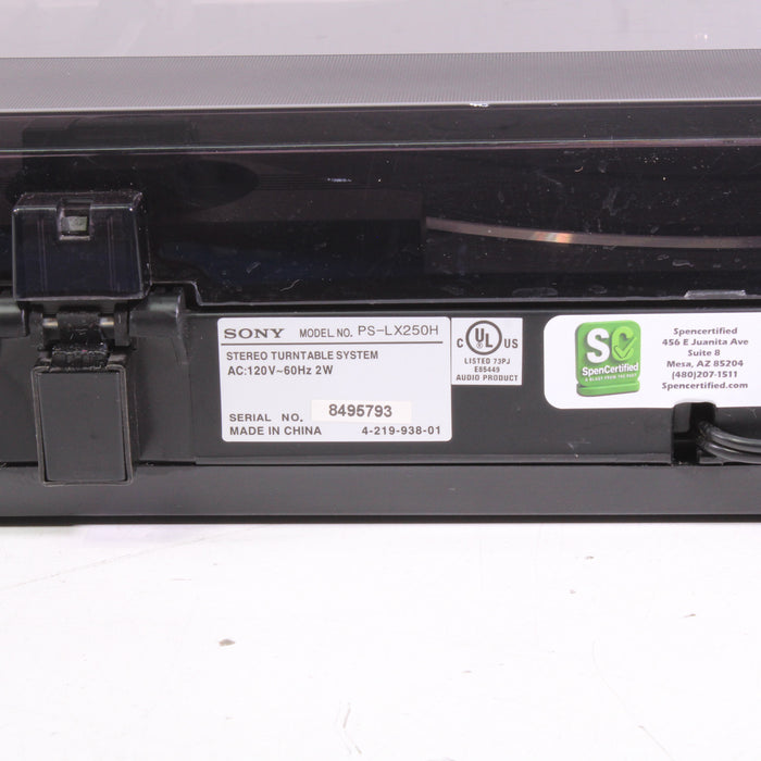 Sony PS-LX250H Belt-Drive Turntable Stereo Fully Automatic System (2006)-Turntables & Record Players-SpenCertified-vintage-refurbished-electronics