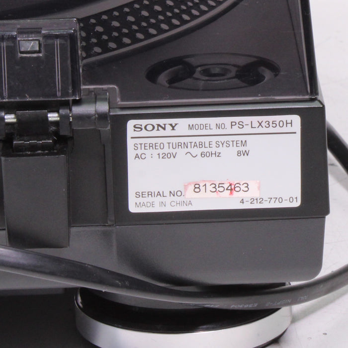Sony PS-LX350H Belt Drive Stereo Turntable System (2008)-Turntables & Record Players-SpenCertified-vintage-refurbished-electronics