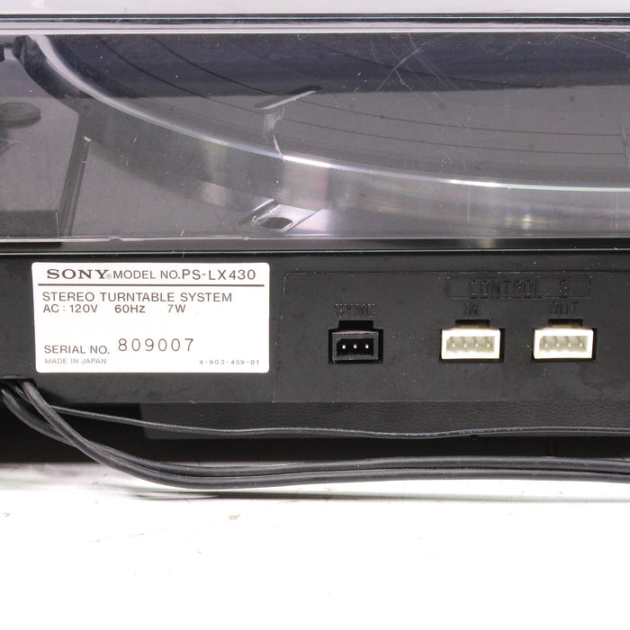 Sony PS-LX430 Fully-Automatic Stereo Turntable System (1986)-Turntables & Record Players-SpenCertified-vintage-refurbished-electronics