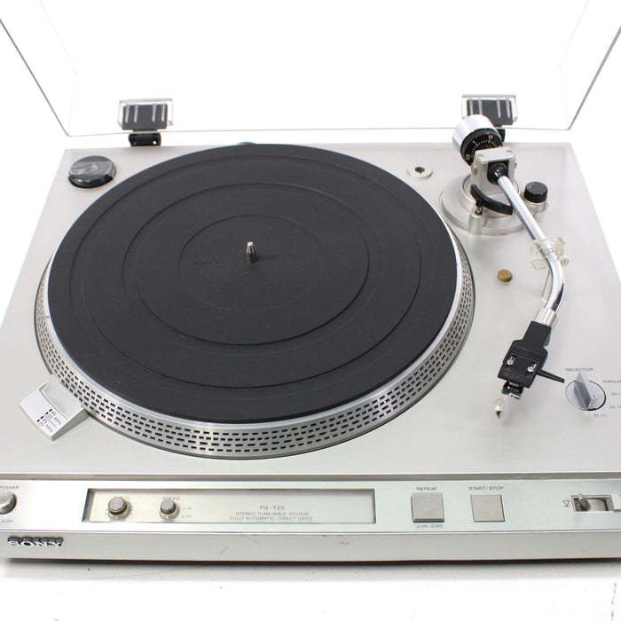 Sony PS-T25 Fully Automatic Direct Drive Turntable (1979)-Turntables & Record Players-SpenCertified-vintage-refurbished-electronics