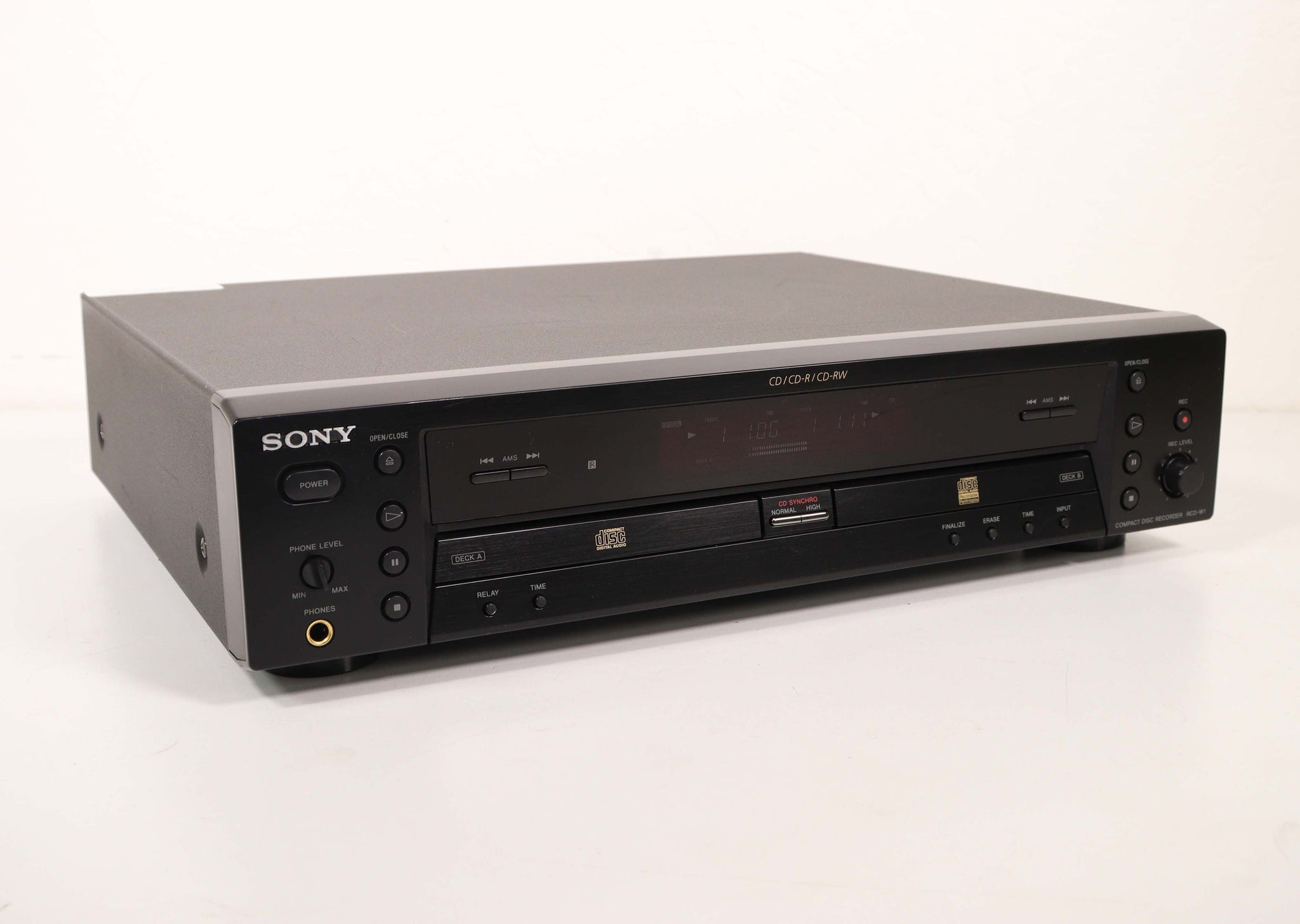 Sony RCDW1 Dual Tray CD Recorder and Player