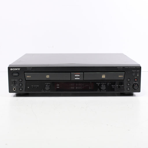 Sony RCD-W10 Dual Deck 1-CD + 1-CD-R/RW Recorder 4X High-Speed Dubbing (2002)-CD Recorder-SpenCertified-vintage-refurbished-electronics