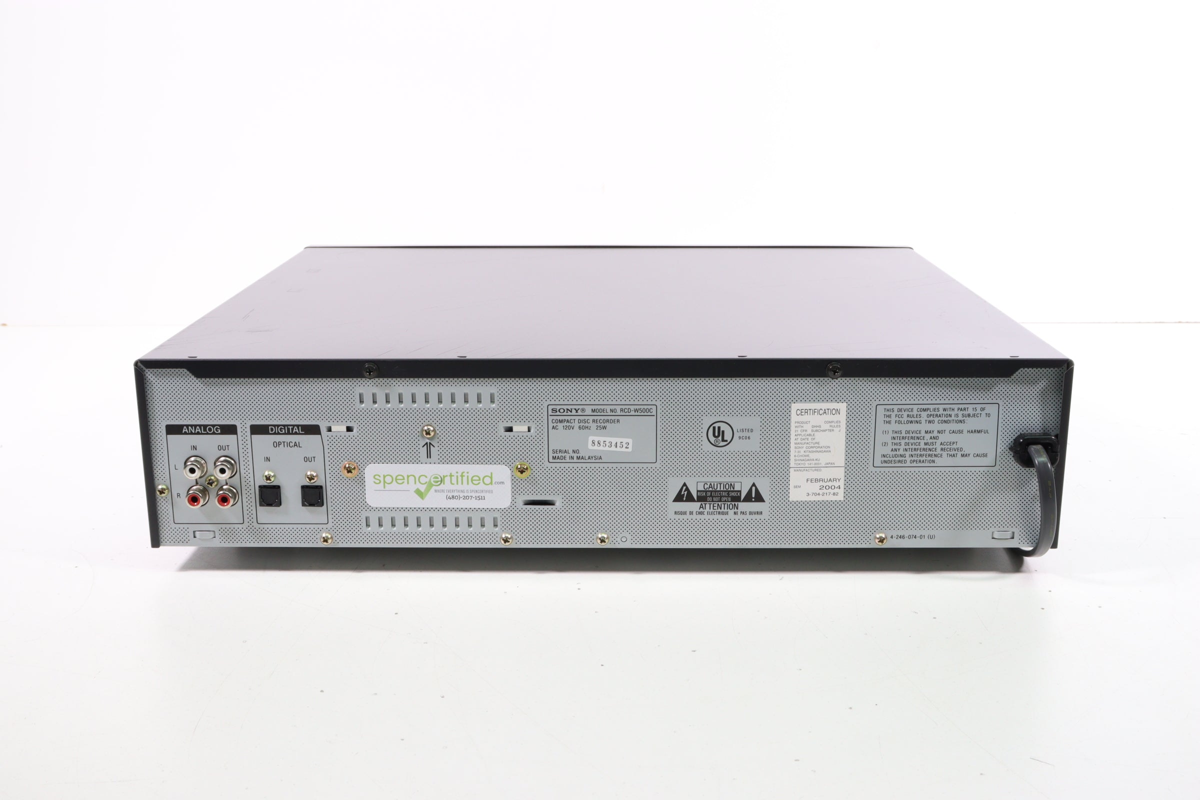 W694/ SONY ソニー RCD-W500C CDレコーダー 5CDチェンジャー ダブルCD 